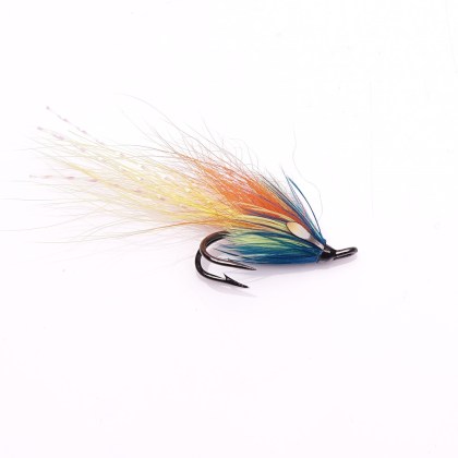 Cascade Variant Jungle Cock black nickle Mustad Double Salmon fly